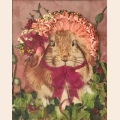 Набор для вышивания лентами Каролинка "Нарядный кролик" 